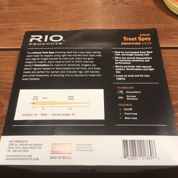 画像7: RIO InTouch Trout Spey Shooting Head (7)